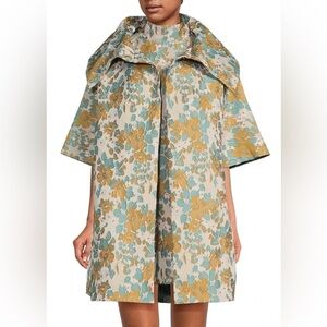 Buru Brocade Floral Oversized Coat